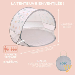 Carpa de Playa Infantil Automática, Ligera, Rosa, para Picnic, Viajes, con Protección Solar, para Jugar en la Playa - Product Image 5