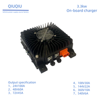 Chargeur de batterie 3,3 kW, chargeur de batterie LiFepo4 72V, chargeur de batterie réglable 45A