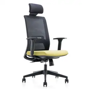 Iyi fiyat siyah deri kolsuz komik Leatherlite büro sandalyeleri