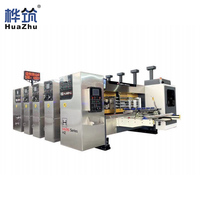 Mesin Pencetakan Tinta Air 2 Warna dengan Slotting, Die Cutting, dan Penyesuaian Elektrik untuk Printer Karton, Pabrik Kemasan Bergelombang