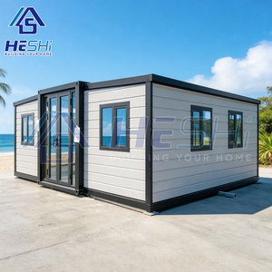 Casa Contenedor Prefabricada Moderna HESHi, Casa Móvil Rectangular con Estructura Gris y Negra - Product Image 2