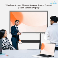 Tableau interactif intelligent pour l'enseignement scolaire, 86 pouces, panneaux plats interactifs, écran tactile, éducation, tableau LCD interactif, ODM, OEM