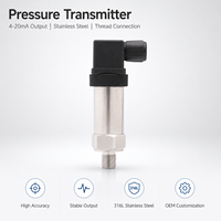 High Accuracy 0.5%FS Pressure Transmitter 4-20mA Output Stainless Steel Pressure Sensor with Thread Connection