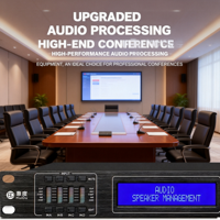 Procesador de Audio Digital 2x4 DSP Crossover con Control Automático de Ganancia 96kHz 24-bit para Sistema de Sonido de Teatro, Bar o Escenario, Metálico DAP-24 DAP-36
