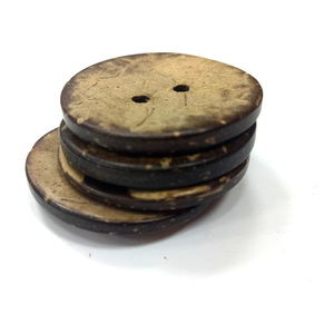 Nhà Máy cung cấp phụ kiện quần áo nút vỏ dừa tự nhiên nguyên chất hai lỗ bốn lỗ nút dừa bằng gỗ - Product Image 4