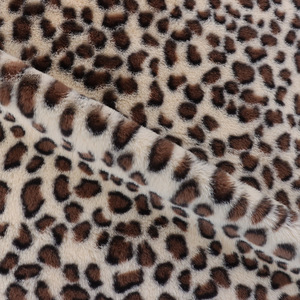 800 gramos 100% poliéster piel de conejo grande impresa tela de felpa estampado leopardo imitación para niñas juguetes <span class=keywords><strong>y</strong></span> <span class=keywords><strong>zapatillas</strong></span> - Product Image 5