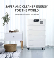Batterie solaire domestique empilable 51,2 V 20 kWh 25 kWh 100 Ah, système de stockage d'énergie photovoltaïque hybride sur réseau, station d'énergie au lithium CAN
