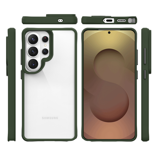 KAOU For S26 Ultra Mobile Phone Case Transparent Design Shockproof Air Cushion TPU+PC Material