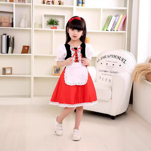Disfraz de Halloween para niños, vestido de Caperucita Roja con capa y bolsa de dulces de calabaza para actuaciones en fiestas infantiles - Product Image 3