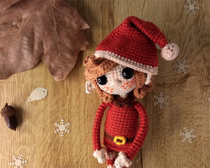 2024 cadeau de noël Amigurumi poupée jasmin noël fille Amigurumi Crochet poupée personnalisé Crochet Amigurumi poupée - Product Image 3