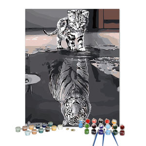 Usine En Gros 30x40 40x50 <span class=keywords><strong>Cerf</strong></span> Animaux Personnalisés Arc-En-Lion Peint À La Main DIY <span class=keywords><strong>Peinture</strong></span> À L'huile <span class=keywords><strong>par</strong></span> Numéros pour Enfants Adultes - Product Image 3