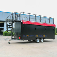 Chammp Mobile Coffee Shop Qualité Chaude Food Truck Horse Box Remorque Café Bar Couleur personnalisée Café Mobile Bar à vendre