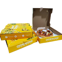 Boîte à pizza jetable personnalisée 8/9/10/12/16/18 pouces emballage à emporter en forme de tuile pour crème pour le visage
