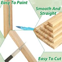 Bâtonnets en bois de balsa non finis, design moderne, adaptés aux projets d'artisanat DIY, fournitures de modélisme, décoration