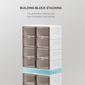 Organisateur de <span class=keywords><strong>chaussures</strong></span> portable en plastique, 20 paires, double couche, pliable, en PP, étagère en PET pour la maison, moderne - Product Image 6