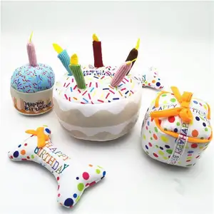 Оптовая продажа, плюшевая игрушка для торта на день рождения и собаки