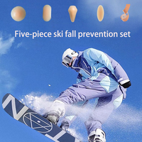 PUMEI-Ensemble de protections de ski en silicone pour femmes pour prévenir les chutes et réduire la douleur