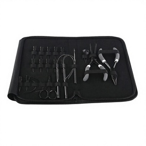 Salon professionnel en acier inoxydable pince d'extension de cheveux Micro lien outils Kit ensemble ciseaux Crochet crochet 2 pièces boucle outil 2 aiguilles - Product Image 1