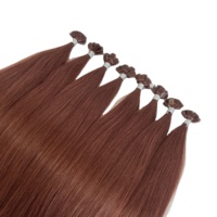 Extensions de cheveux vierges russes 100% Remy à pointes plates en kératine, U-Tip, bruts, super double drawn, cuticules alignées, couleur claire, 12-30 pouces