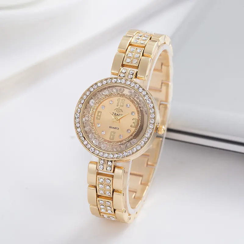 Moda özel marka kol saati kadın gül altın paslanmaz çelik İsviçre kuvars bilezik saatler kadınlar bayanlar