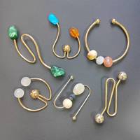 SHANG JIN Fashion abstrakte Bade bekleidung Gold Hardware Bikini Hardware unregelmäßige Metalls chnalle Schieber egler für Badeanzug Dekoration