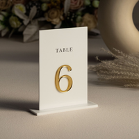 Großhandel Hochzeit Acryl Kreis Modernes Bar-Schild Tischkarte Einladungskarte Namensschild Foto-Display-Ständer UV-bedruckt Matt DIY Einfach
