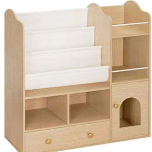 Ensemble organisateur d'étagère et de rangement de jouets pour enfants, rangement pour livres d'enfants, <span class=keywords><strong>présentoir</strong></span> de bibliothèque, étagère pour enfants - Product Image 1