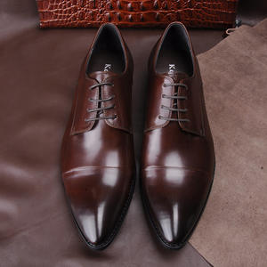 Zapatos Formales de Negocios para Hombre, Estilo Casual, Transpirables, Antideslizantes, con Punta Cuadrada, de Cuero Personalizado de Lujo Original 2026 - Product Image 2