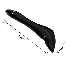 En Existencia Meviber T-1059 Herramienta Facial de Acupresión Gua Sha de Resina Negra, 1 Año de Garantía, Cuchillas de Masaje para Raspar Todo el Cuerpo - Product Image 2