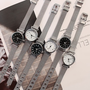 Elegante Reloj de Pulsera de Cuarzo para Mujer, Reloj de Acero Inoxidable Minimalista, Reloj de Pulsera para Dama - Product Image 1