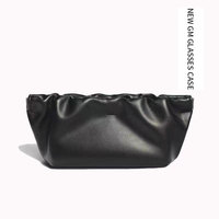 Étui à lunettes de soleil en cuir PU avec logo personnalisé, interrupteur magnétique, boîte-cadeau en carton avec tissu