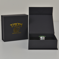 XQK-S06 Taom V10 Juego de Tizas Profesionales para Billar y Snooker, Color Dorado y Negro, en Caja de Regalo Premium