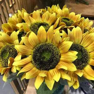 INUNION Künstliche Sonnenblume 2024 neues Design künstliche Blumen riesige Blumen künstliche Dekoration künstliche Blumen