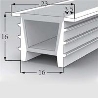 Profil en silicone LED néon en caoutchouc SDW1616T, longueur personnalisée, diffuseur d'éclairage flexible