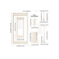 Kit de machine à tricoter rectangulaire personnalisé, ensemble de machine à tricoter manuelle en bois, outil décoratif de tricot au crochet en bois DIY