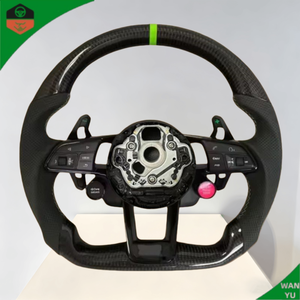 Volant en fibre de carbone pour <span class=keywords><strong>Audi</strong></span> Série <span class=keywords><strong>Q</strong></span> Q3 Q2 Q5 Q8 Q7 Volant de voiture personnalisé - Product Image 2