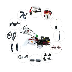 Small Arough Machine Cultivator Gasolina e motor diesel Mini auto propelido Power Tiller Rotary Cultivator