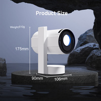 Proyector LED de Alto Brillo, 2G RAM, HD, Proyección de Pared Inteligente para el Hogar, Android 13, Cine en Casa para Comercio Exterior