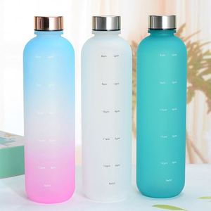 Hot Selling 32oz Time, Marker Printing Tritan Motivational Sport Frosted Plastic Water <b>Bottle</b> Low Moq and Ready to Ship/ - Product Image 6
