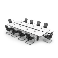 Kehua Fuwei Table ergonomique de sécurité Console centrale Salle de contrôle industrielle Meubles Table de réunion de commande