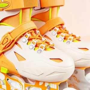 Patins à roulettes ajustables pour enfants, avec réglage par bouton, <span class=keywords><strong>roues</strong></span> PU lumineuses, pour garçons et filles débutants, pour l'extérieur - Product Image 5