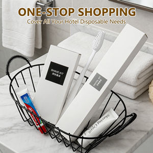 Luxe wegwerp toiletartikelenset voor hotels, 5-sterren kwaliteit, inclusief scheerkam en tandverzorgingsset voor op reis - Product Image 3