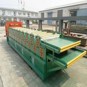 Machine de formage à rouleaux pour <span class=keywords><strong>toiture</strong></span> de maison à double couche en acier coloré, vente d'usine HUATONG, contrôle PLC, moteur hydraulique automatique - Product Image 3