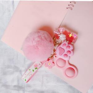 Boba – bulle de dessin animé, tasse de thé au lait, lapin, <span class=keywords><strong>porte</strong></span>-clés liquide, boule de griffe de <span class=keywords><strong>chat</strong></span>, décompression, <span class=keywords><strong>porte</strong></span>-clés d'auto-défense - Product Image 5