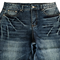 Dernier populaire lâche Hip Hop Jeans usines Streetwear en détresse Jeans foudre fissures lavage personnalité hommes Flare pantalon