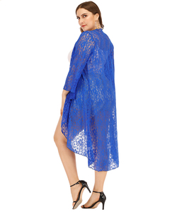 Cardigan de plage en dentelle d'été transparent anti-UV <span class=keywords><strong>pour</strong></span> femme de grande taille - Product Image 5