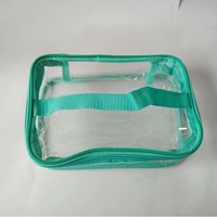 Trousse de Toilette Imperméable en PVC avec Fermeture Éclair, Grande Trousse de Voyage pour Maquillage, Personnalisable, Noire Transparente, Capacité 3-6L, Idéale pour l'Aéroport