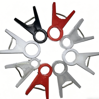 Clips de soutien pour plantes potagères |   Attaches en plastique rouges pour plantes grimpantes, pour concombres, aubergines, tomates, poivrons