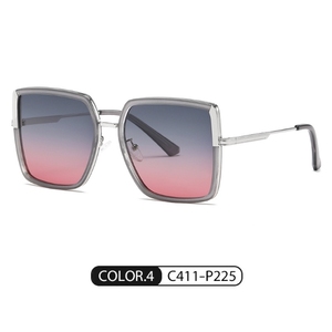 แว่นกันแดดโพลาไรซ์ทรงเว้ารุ่นใหม่สำหรับผู้หญิง กรอบสีน้ำเงิน ป้องกันรังสียูวี 400 คุณสมบัติทางแสงแบบออพติคอล ดีไซน์ทันสมัย เลนส์ Tac เหมาะสำหรับขับรถ - Product Image 6