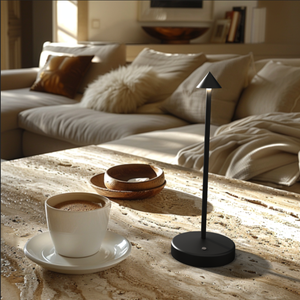 简约塔夫拉普餐厅无绳触摸zafferano pina pro发光二极管电池充电台灯 - Product Image 2